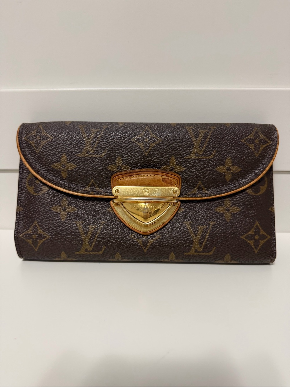 Louis Vuitton Monogram Canvas trifold long wallet Eugenie